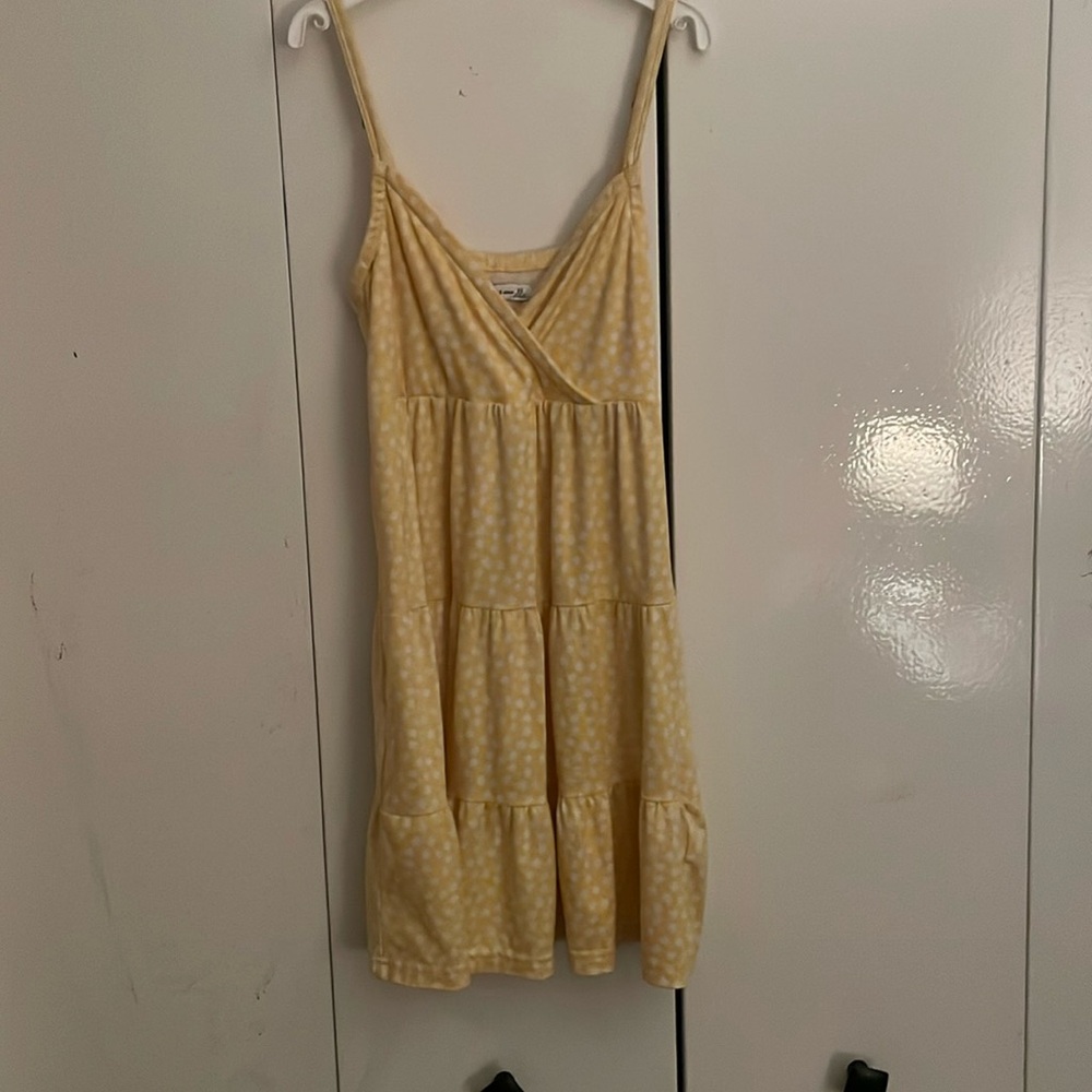Yellow sundress with white flowers from HOLLISTER